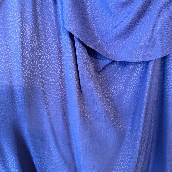 Stunning Royal Blue Animal Print Fancied Frock - Picture 10 of 14